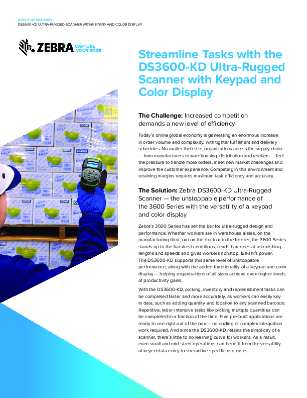 Zebra DS6300 Uygulama Raporu